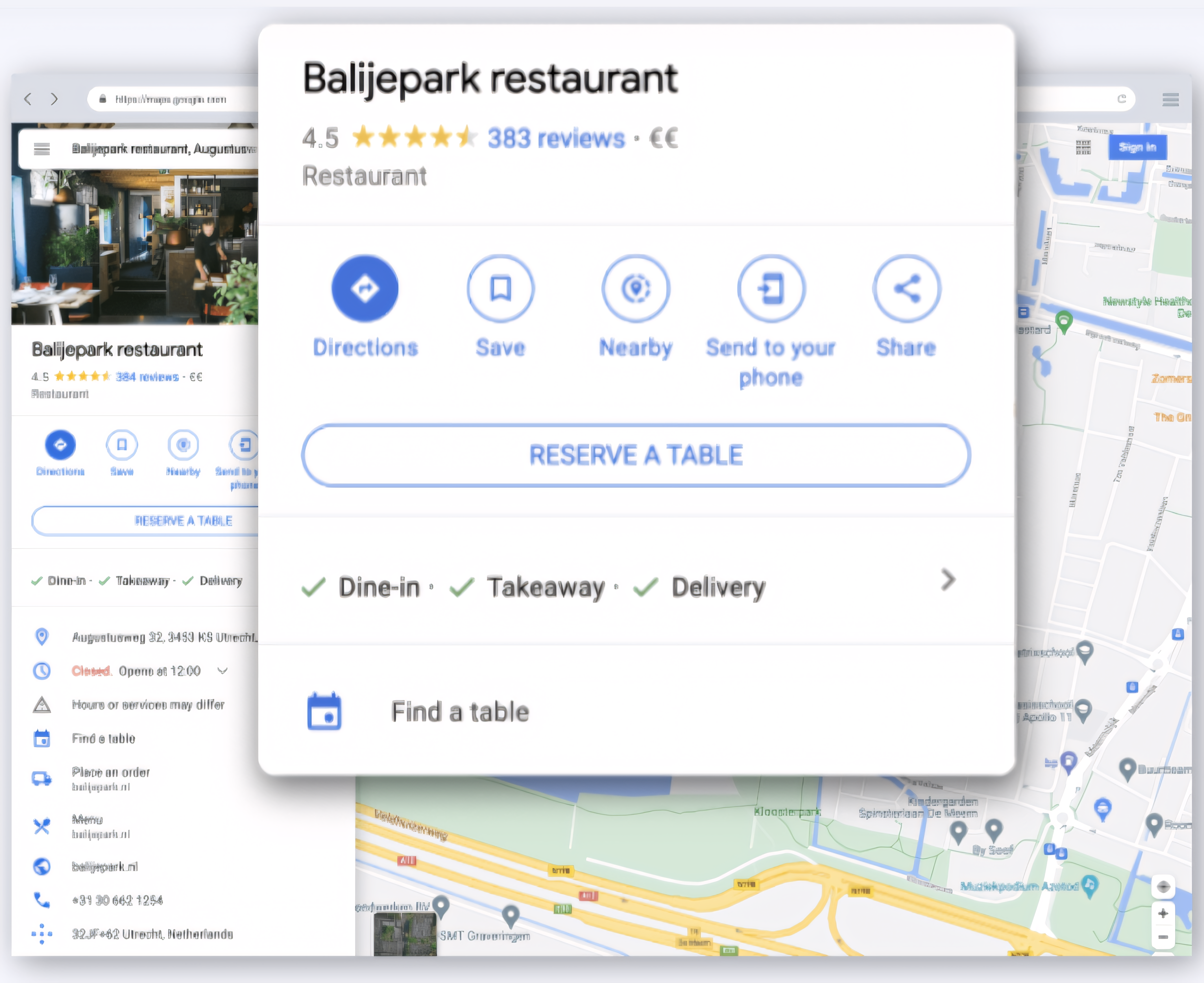 Google Reservation